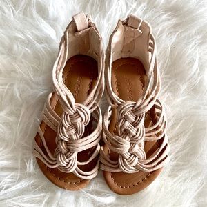 Shimmer blush pink sandals